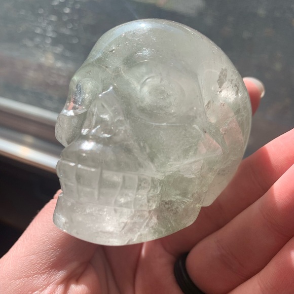 Garden Quartz Skull Carving - Picture 9 of 13